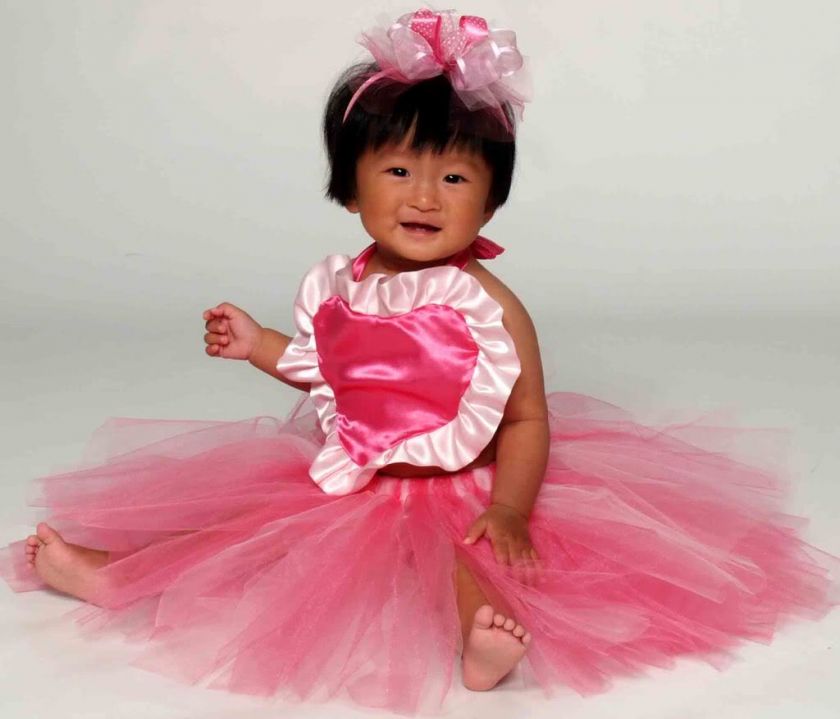 Custom Valentine Tutu Dress Outfit birthday pageant 6pc  