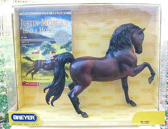 BREYER NIB JUSTIN MORGAN with book retired 2007  