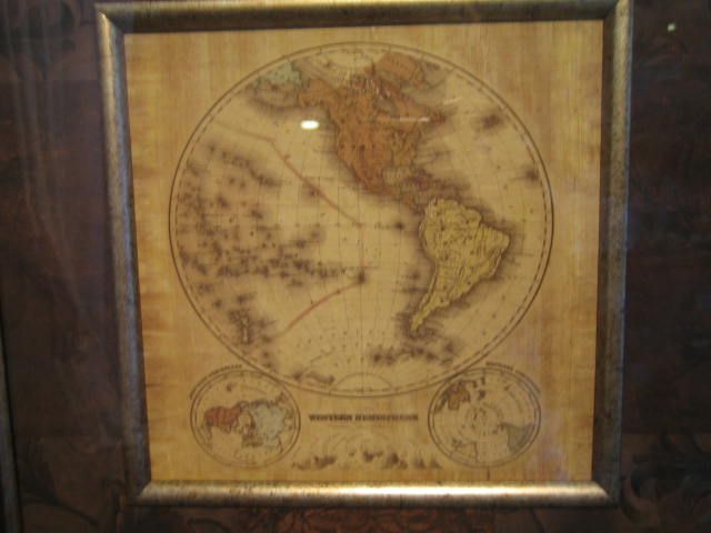   maps. One is the Western hemisphere and the other is the Eastern. They