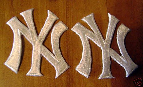 Lot of 2 New York Yankee Patches Baseball MLB  