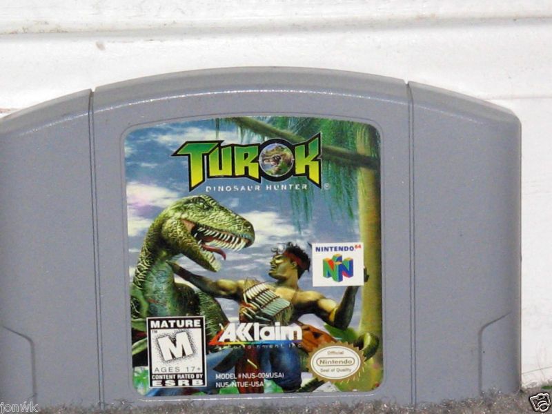 TUROK DINOSAUR HUNTER   Nintendo 64 N64 021481640820  