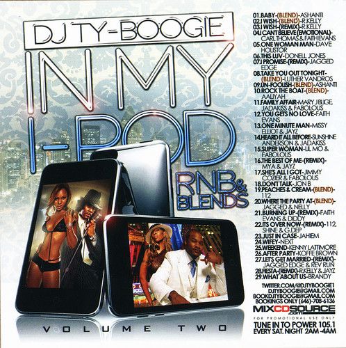 DJ Ty Boogie My Ipod 2 R&B Old School Blends Non Stop Mixtape Mix CD 