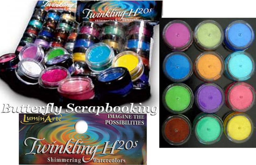 Twinkling H2OS WATERCOLOR PAINTS Lumin Arte 12 Pack LuminArte Kit 