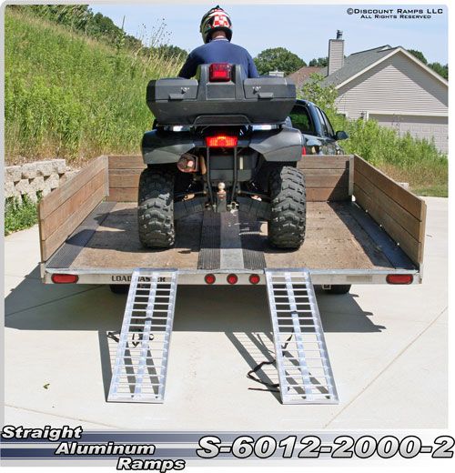 NEW 60x12 TRAILER RAMPS ATV UTV GOLF CART LAWN TRACTOR  