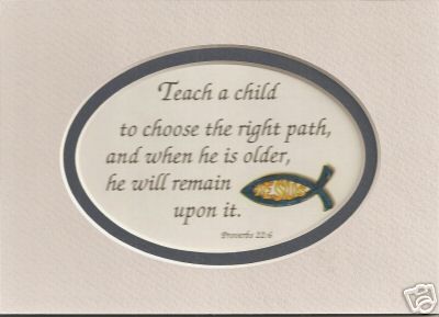   TEACH Lesson CHILD Christian JESUS Path verses poems plaques  