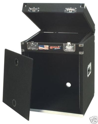 GMI PRO 12U RACK+10U MIXER SLOT CASE PLYWOOD WITH CASTERS 19 RACK 