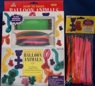 How To Balloon Animal Kit Pump Instructions Party NIB  