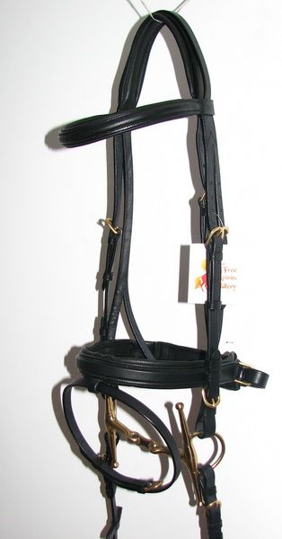 FSS BRASS Square CRANK COMFORT Bridle Dressage Reins  