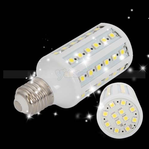 900   1000LM 10 W E27 60 SMD 5050 LED Screw Corn Light Bulb Warm White 