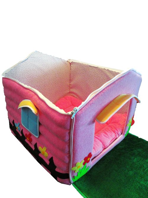 NEW Prima Dog Nano Pet Bed Log House Foldable Super Cute  