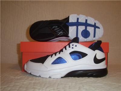 NIKE HUARACHE TR LOW MENS BASKETBALL SHOES SIZE 10 NEW NIB WHITE/BLACK 