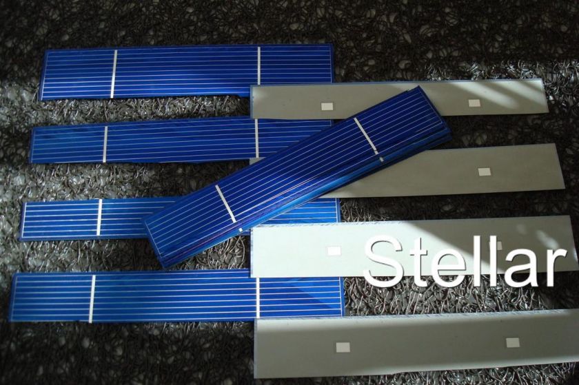 36   1x6 SOLID SOLAR CELLS BROKEN PCS DIY SOLAR PANEL  