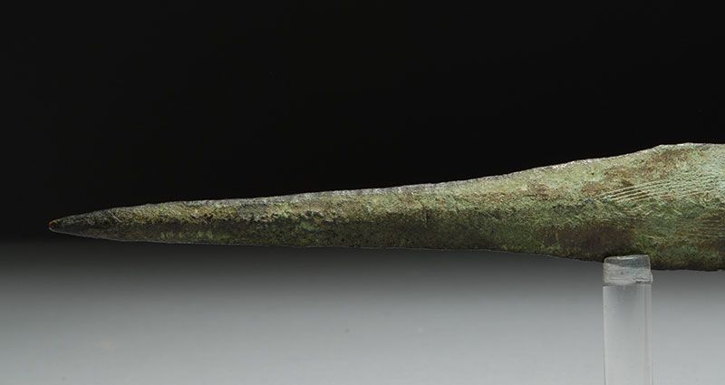 superb Ancient European Early Iron Age bronze sword, dating to 