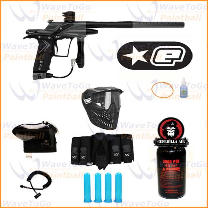 Planet Eclipse Etek 3 LT Grey Paintball Marker EYE Force MEGA N2 Combo 