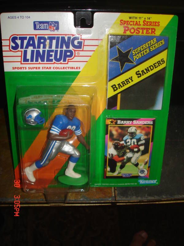 Barry Sanders 1993 Starting Line up Figure Lions RB  