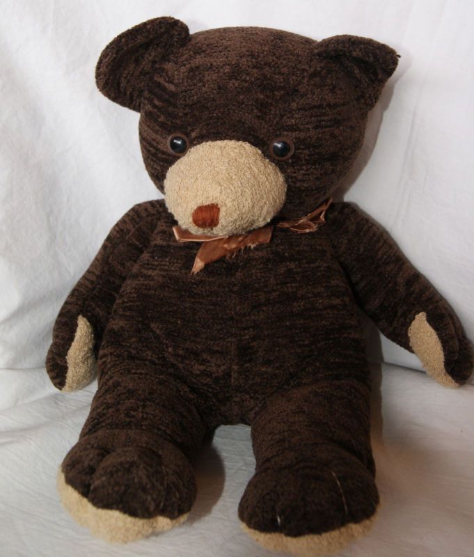 Brown Teddy Bear by Chosun Antique looking Stuffed  