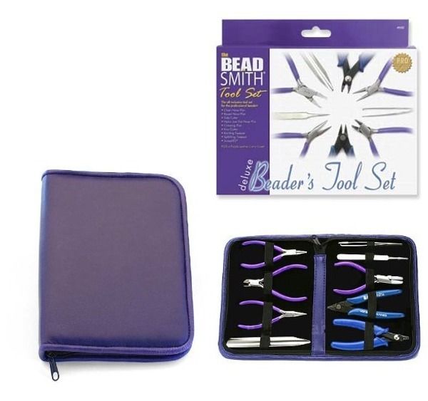 BEADSMITH DELUXE PRO QUALITY 9 BEADERS TOOL SET w/CASE  