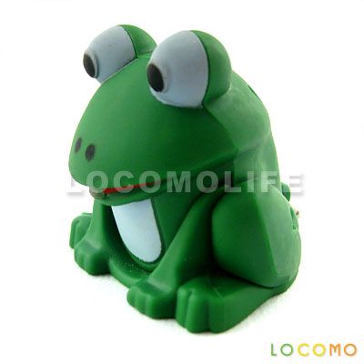 Cute Animal Frog Voice LED Flash Light Torch Keyring