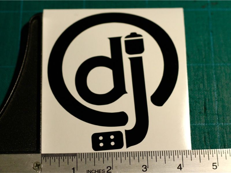 DJ LOGO TURNTABLES DECAL MINISTRY OF SOUND STICKER  