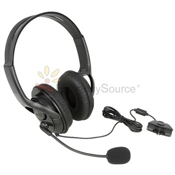 Black Live Gaming Headset With Microphone Mic For Xbox 360 Free 